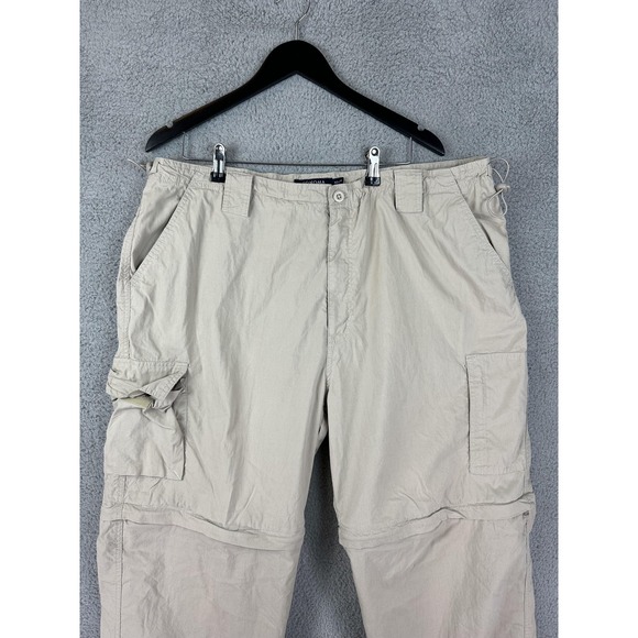 Sonoma Life + Style Pants Mens 42x30 Khaki Convertible Cargo Zip Off Hiking Mens - Picture 1 of 9